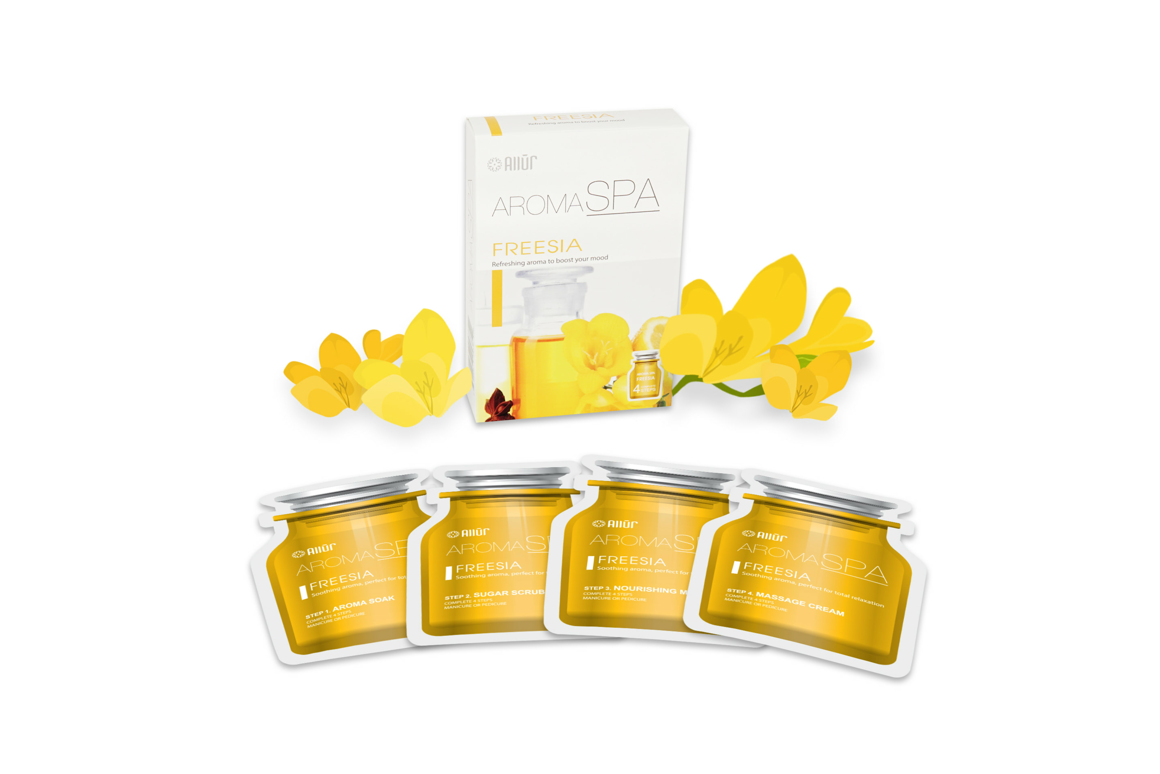 Aroma Spa / Freesia 4 Step Pedicure Box AL26601