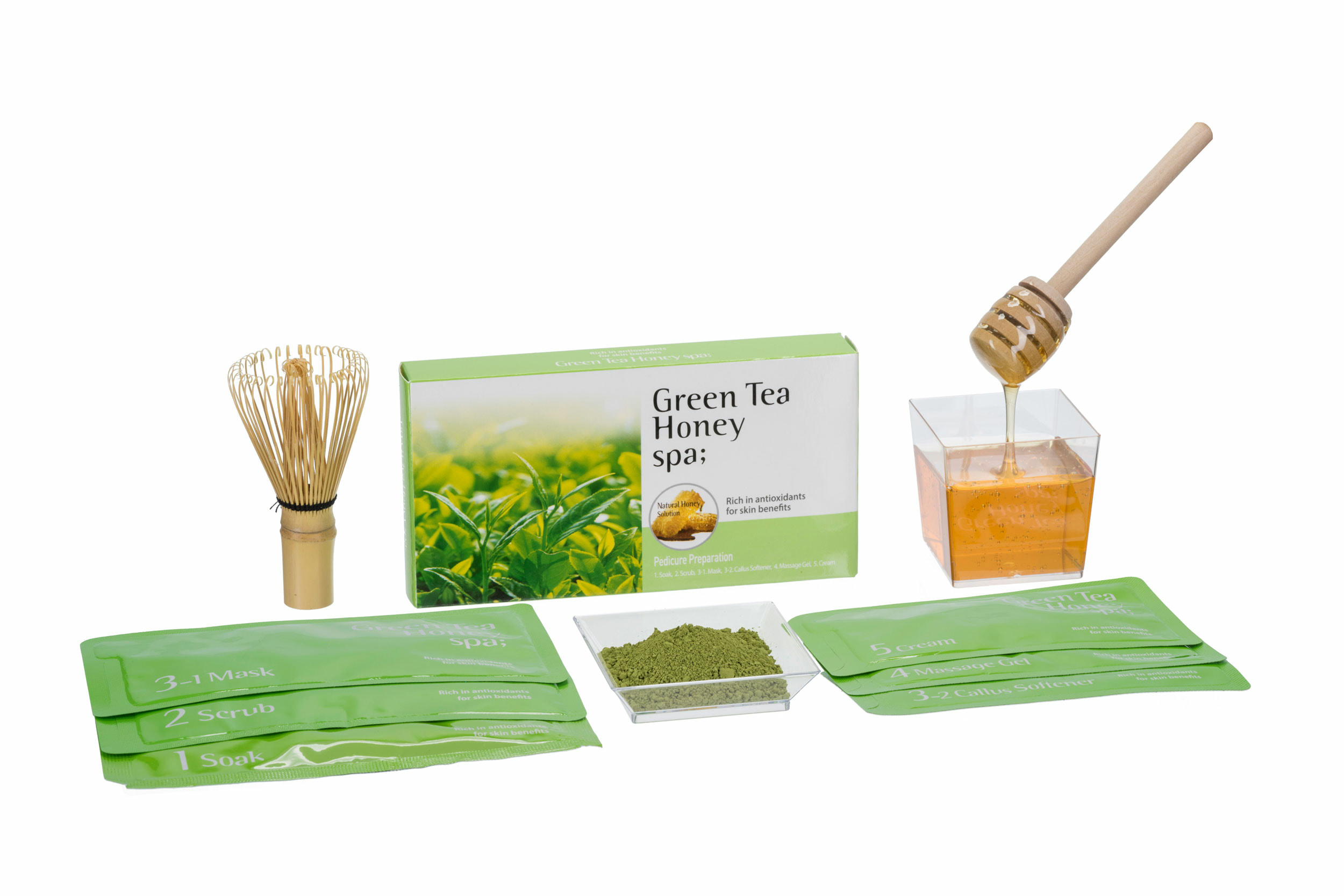 Green Tea Honey Spa 6 Step Spa Pedicure Box ALL39904