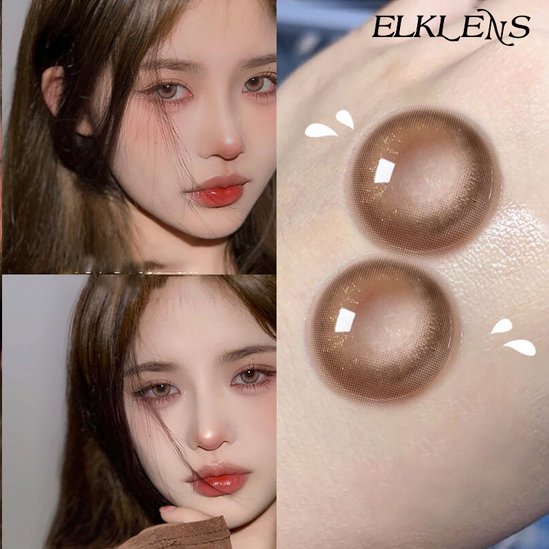 ELKLENS SUMMER BROWN COLORED CONTACT LENSES
