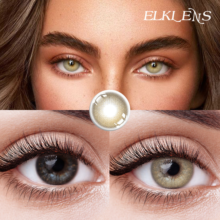 ELKLENS MOONLIGHT COFFEE BROWN PRESCRIPTION COLORED CONTACT LENSES