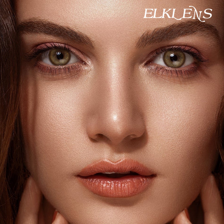 ELKLENS BLING BROWN PRESCRIPTION COLORED CONTACT LENSES