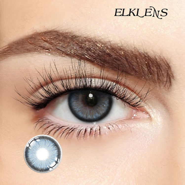 ELKLENS DIAMOND SUGAR BLUE PRESCRIPTION COLORED CONTACT LENSES