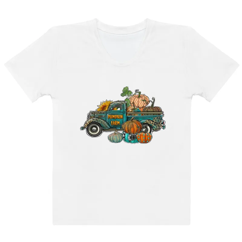 Pumpkin truck- Women's T-shirt