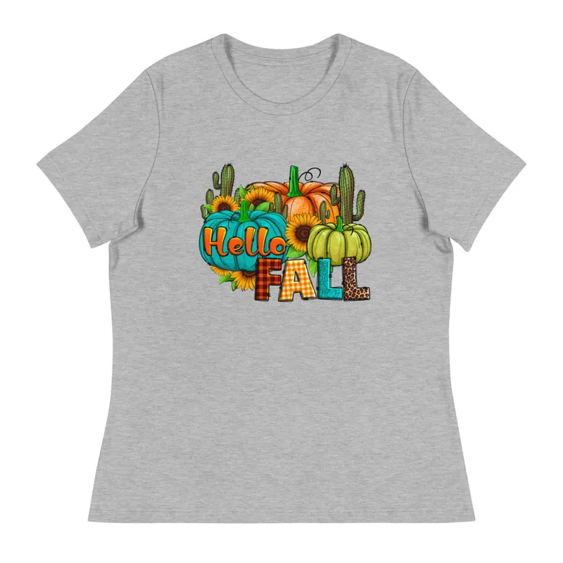 Hello Fall-Women's Relaxed T-Shirt